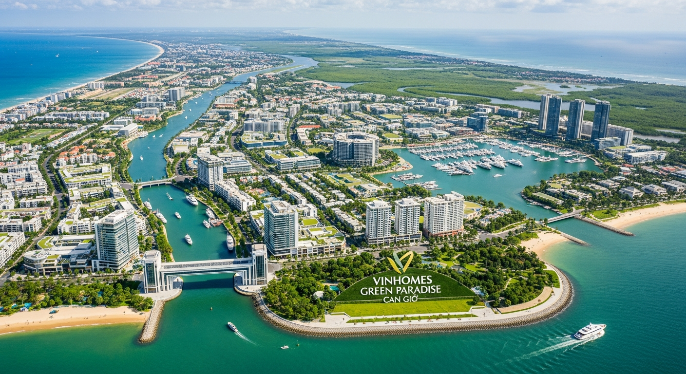 Vinhomes Green Paradise Cần Giờ sở hữu lợi thế độc bản về vị trí và quy mô