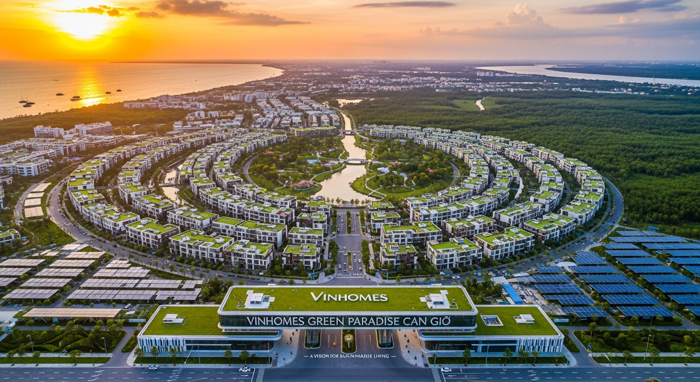 Tổng thể đô thị Vinhomes Green Paradise Cần Giờ tầm nhìn dài hạn