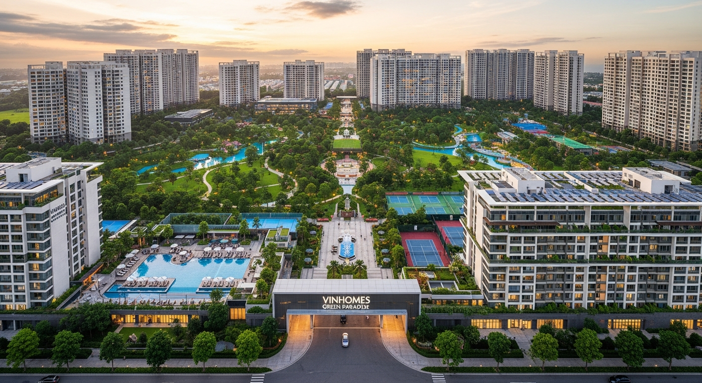 Không gian sinh thái tại Vinhomes Green Paradise Cần Giờ